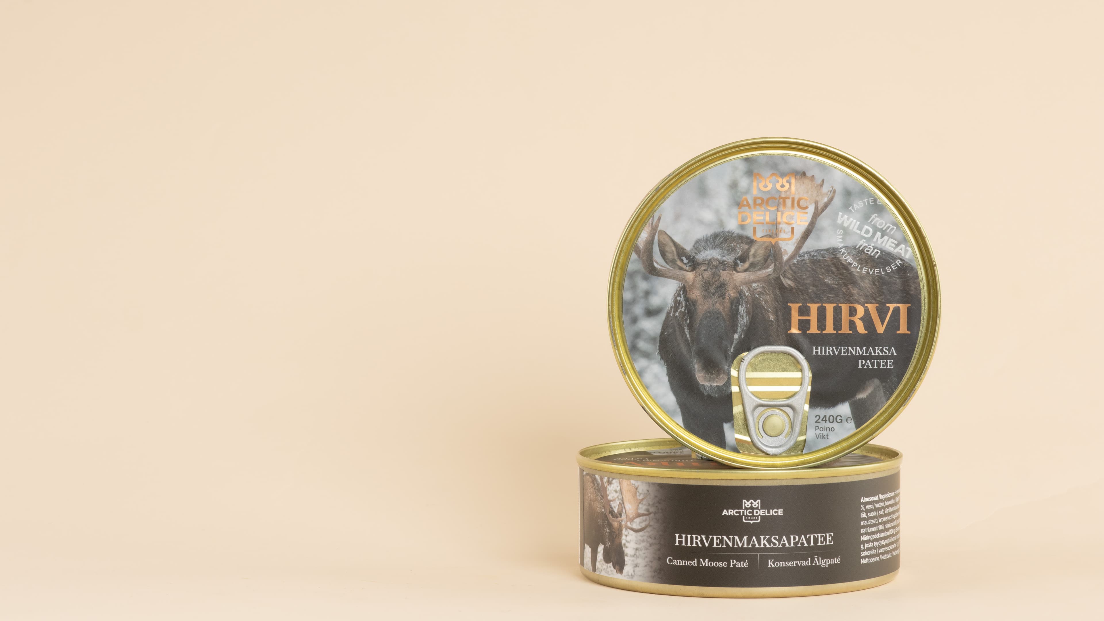 Moose-Pastete in der Dose